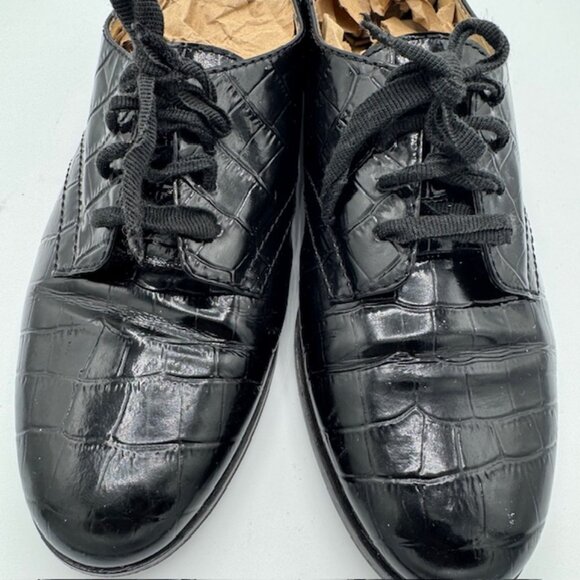 Kate Spade Black Patent Leather Oxfords Size 7 - Picture 5 of 8